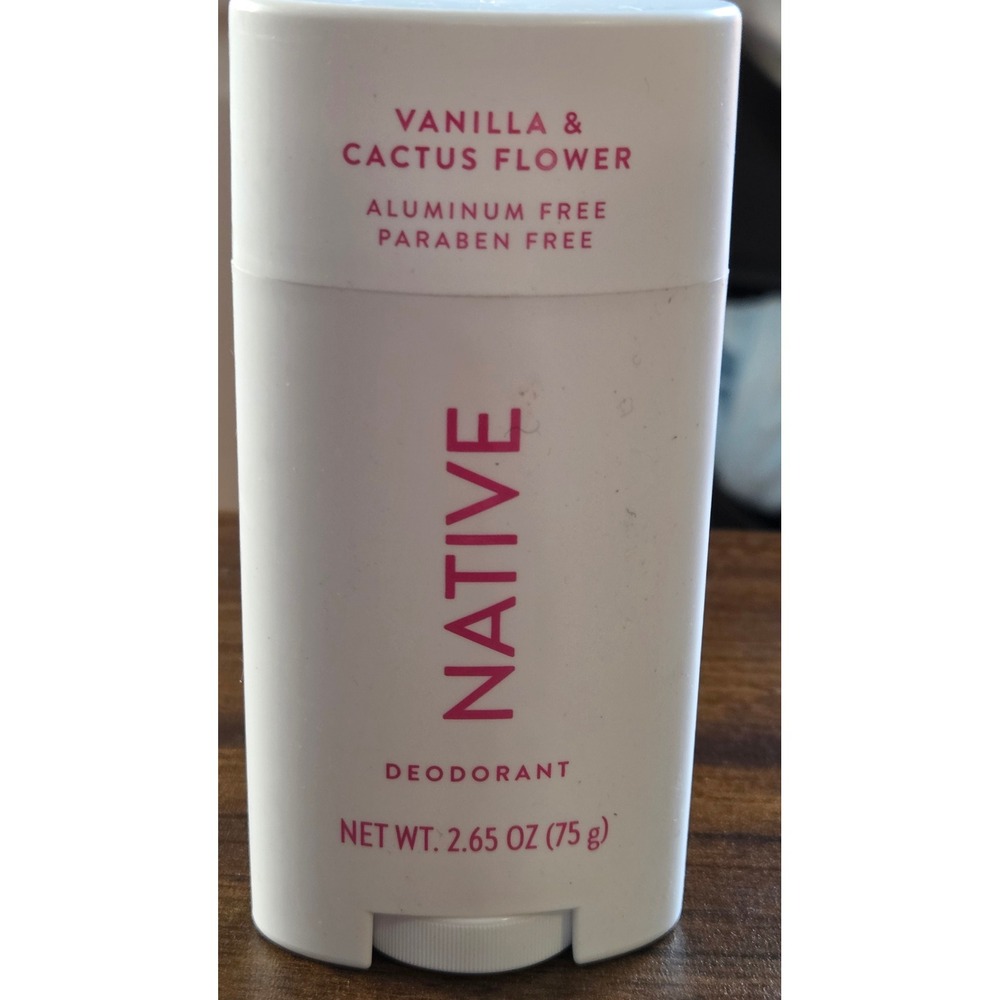 Native Deodorant Vanilla & Cactus Flower Aluminum Free 2.65 oz Solid Stick